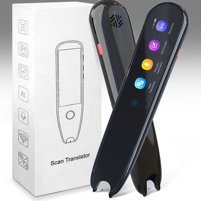 JOYYE Translation Pen, Smart Pen, Portable Scan Translator, Support 112 Languages Real Time Text to Speech Ocr/Wifi Translator Suitable for Meetings Travel Learning